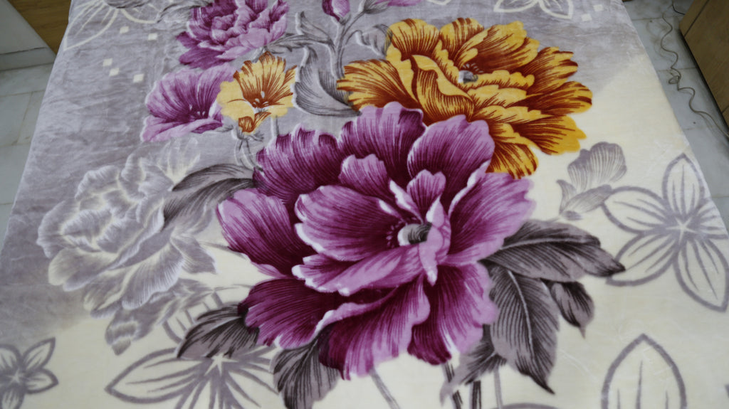 Brooklyn (Printed) Multi Blanket-(220 X 240 Cm) - Jagdish Store Online Since 1965