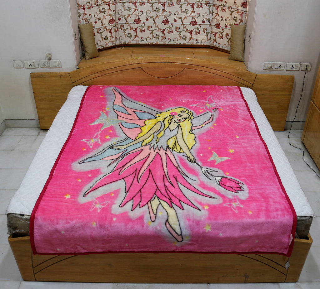 William Angel (Printed) Blanket(60 X 90 Inch)-Polyester - Jagdish Store Online Since 1965
