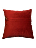 (Red)Patch Work- Velvet Cushion Cover - Jagdish Store Online Since 1965
