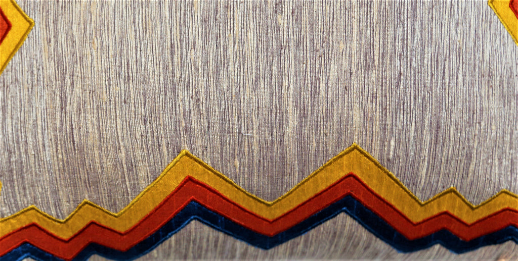 (Beige)Patch Work- Polyester Cushion Cover - Jagdish Store Online Since 1965