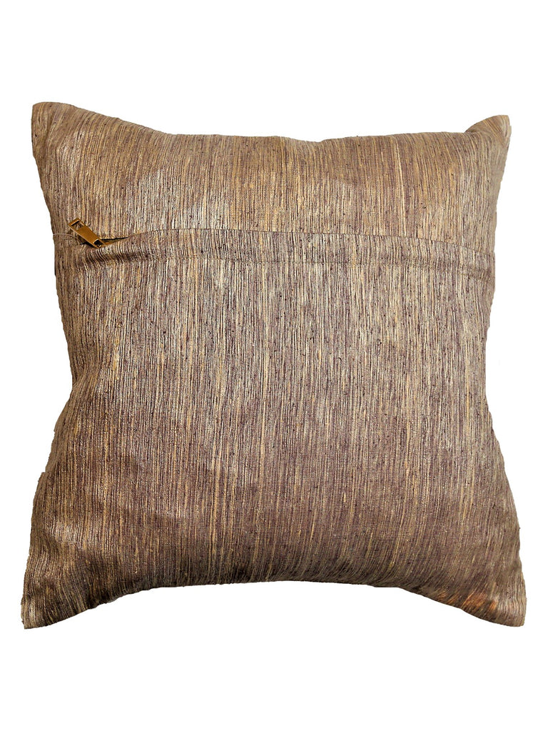 (Beige)Patch Work- Polyester Cushion Cover - Jagdish Store Online Since 1965