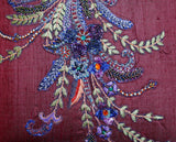 (Purple)Sequence Work- Polyester Cushion Cover - Jagdish Store Online Since 1965
