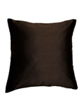Brown Plain Silk Velvet Cushion Cover