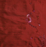 Anu/3848 Upholstery Fabric Silk (Maroon)