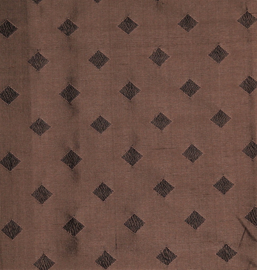 Diamond Upholstery Fabric Silk (Bronze Brown)-Rs. 1150 per mtr - Jagdish Store Online Since 1965