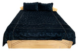 Embroidered Velvet BedCover Set-(1 bedcover+ 2 Pillow Cover) - Jagdish Store Online Since 1965