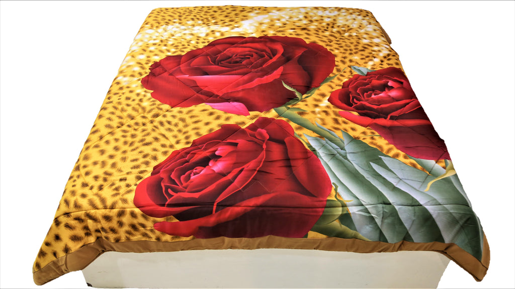 Printed(Multi) PolyCotton AC Quilt (90x100 Inch)-250 GSM - Jagdish Store Online Since 1965