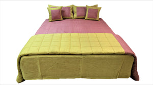 Pintex Cotton Wedding Set-(1 bedcover+ 1 Quilt + 2 Pillow Covers + 2 Cushion Covers) - Jagdish Store Online Since 1965