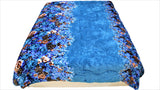 Printed(Turquoise) Blanket Quilt (100x100 Inch)-300 GSM - Jagdish Store Online Since 1965