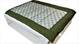 Printed(Cream/Green) Polyester Quilt (60x90 Inch)-250 GSM - Jagdish Store Online Since 1965