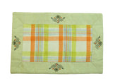 Embroidery Checkered Table Mat