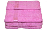 (Pink) Plain Cotton Bath Towel