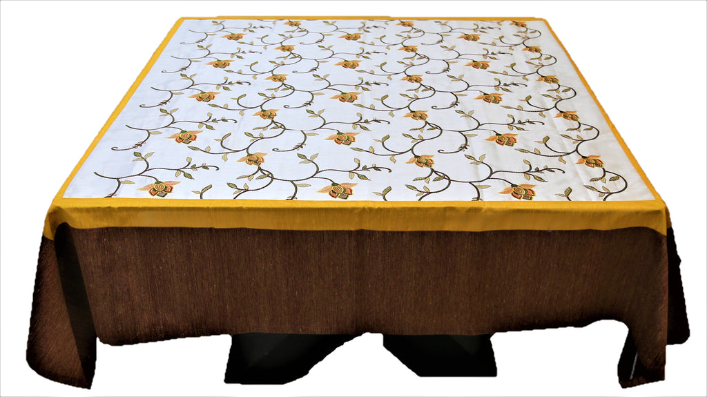 Embroidery(72 X 72 Inch) Table Cover(Multi)-Polyester - Jagdish Store Online Since 1965