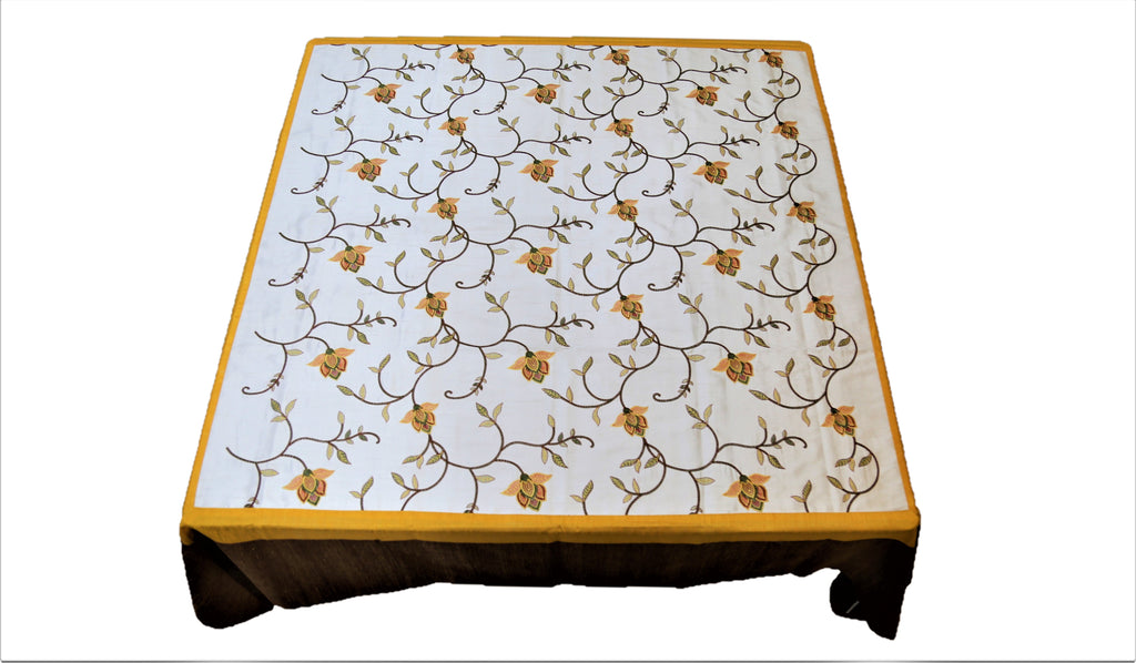 Embroidery(72 X 72 Inch) Table Cover(Multi)-Polyester - Jagdish Store Online Since 1965