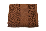 (Brown) Self Cotton Bath Towel(30 X 60 Inch) - Jagdish Store Online Since 1965