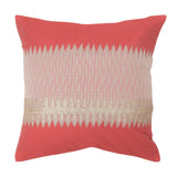 Pink Patchwork Silk Cushion Cover 16x16 inch front view