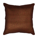 Brown Water Filling Stitch Cushion Cover 16x16 inch front view