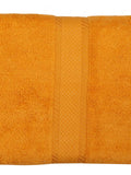 Orange Plain Cotton Bath Towel 24x48 inch front view