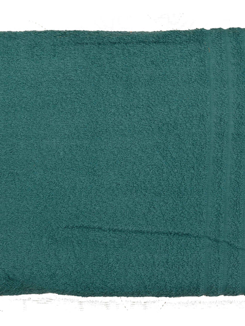 Pine Green Cotton Plain Bath Towel