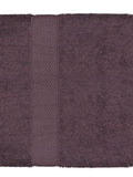 Purple Plain Cotton Bath Towel 30x60 inch front view