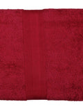 Maroon Plain Cotton Bath Towel 30x60 inch front view