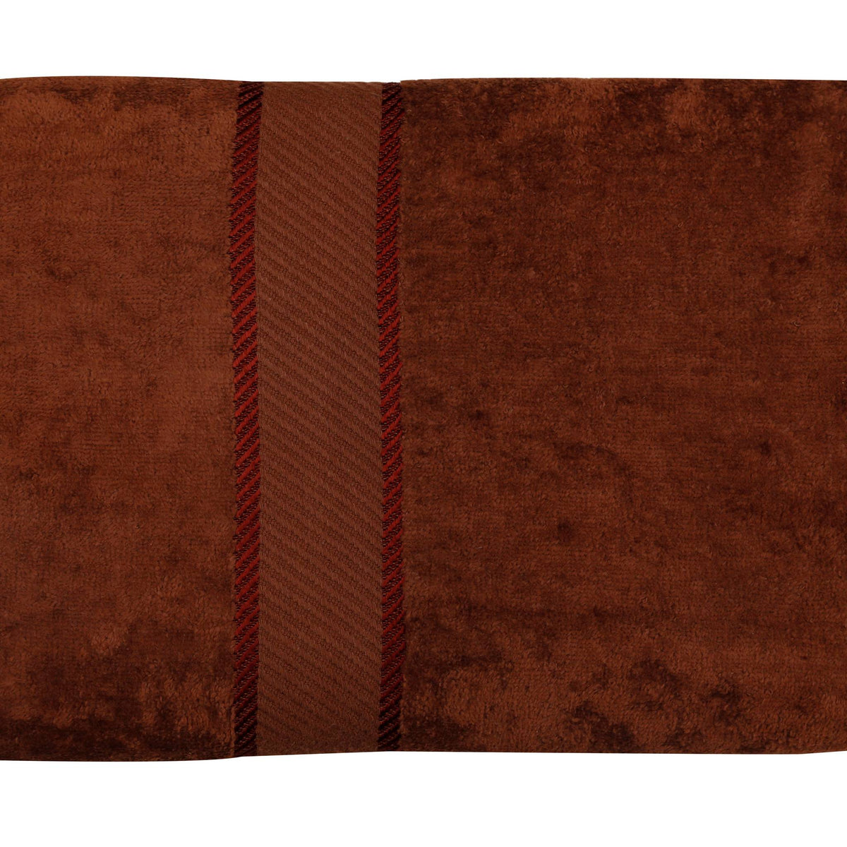 Brown Plain Cotton Bath Towel 30x60 inch front view