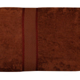 Brown Plain Cotton Bath Towel 30x60 inch front view