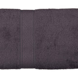 Grey Plain Cotton Bath Towel 30x60 inch front view