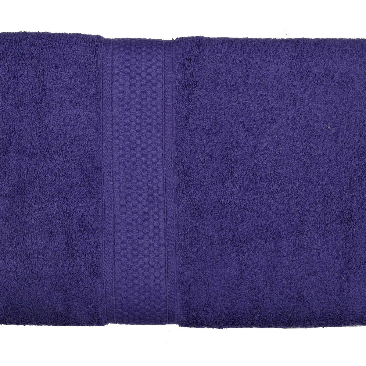 Purple Plain Cotton Bath Towel 30x60 inch front view