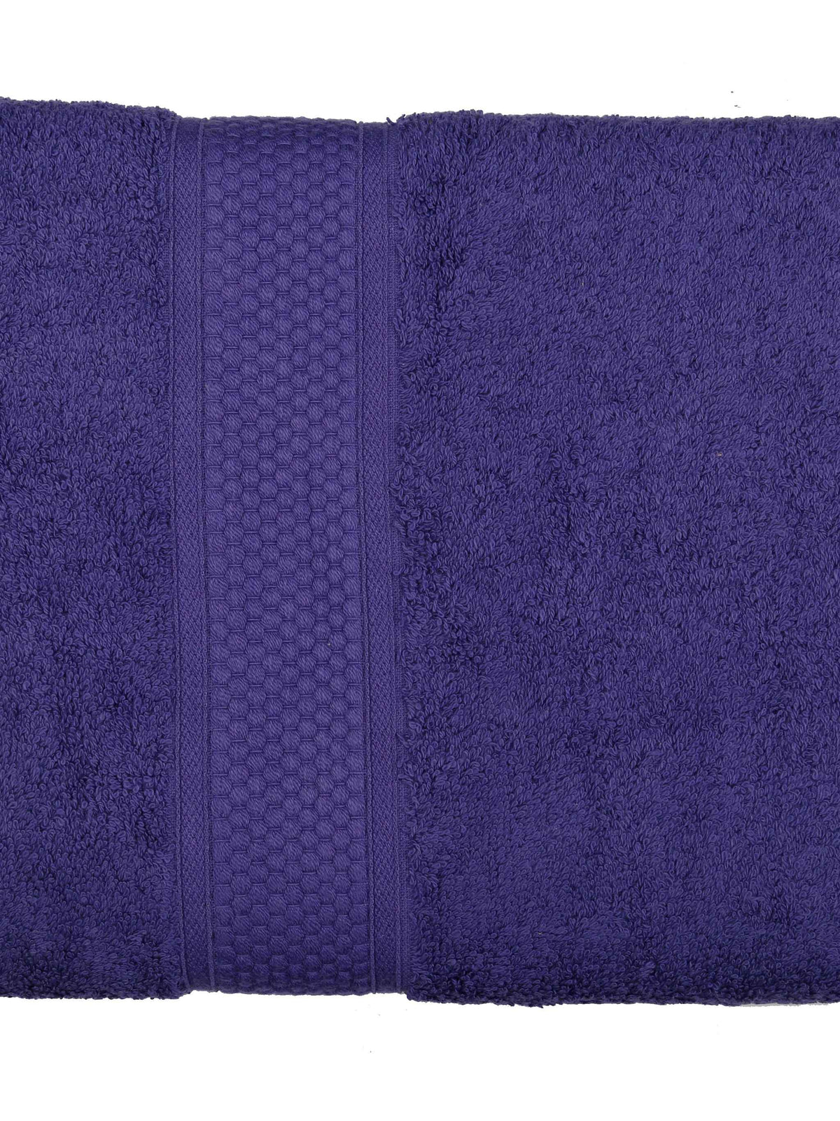 Purple Plain Cotton Bath Towel 30x60 inch front view