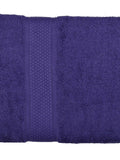 Purple Plain Cotton Bath Towel 30x60 inch front view