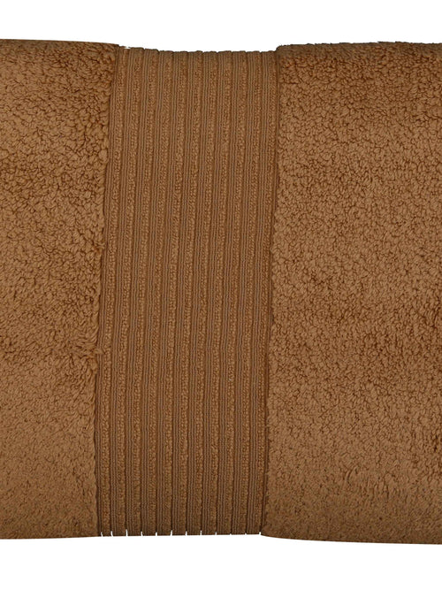 Beige Cotton Bath Towel Plain
