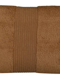 Beige Plain Cotton Bath Towel 30x60 inch front view
