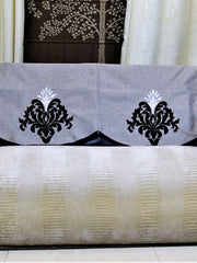 Black Polyester Sofa Back 23x25 inch front view