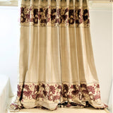 Pink Polyester Ready-made Curtain 7x4 feet front view