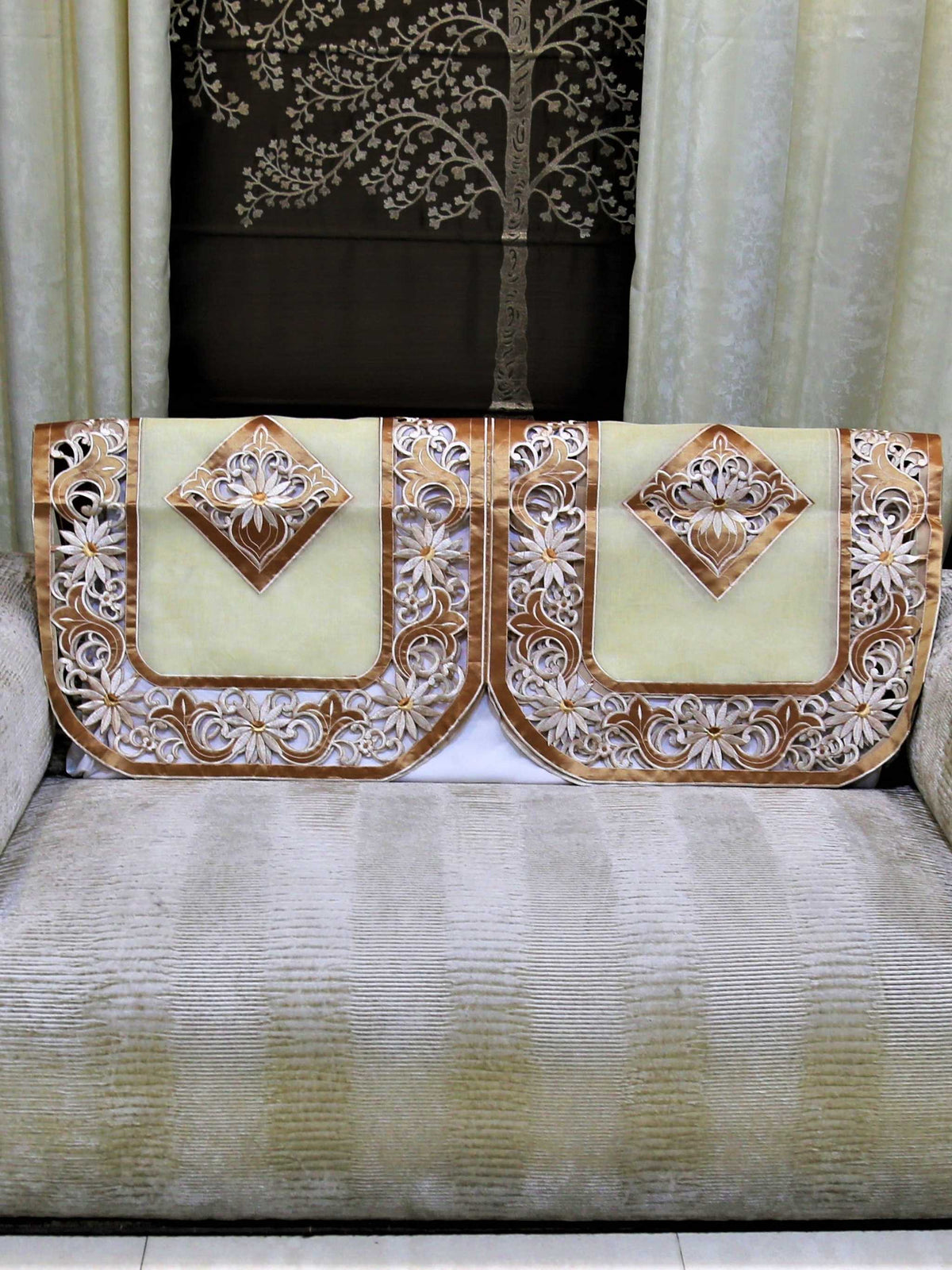 Orange Sofa Back 23x25 inch front view