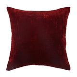 Maroon Plain Velvet Cushion Cover front view