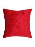 Red Plain Velvet Cushion Cover