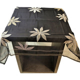 Black Patchwork Table Cover front view