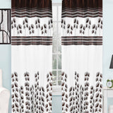(Coffee) Curtain Self Design- Polyester(7 X 4 Feet) - Jagdish Store Online Since 1965