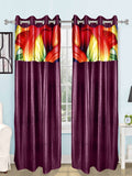 Polyester Ready-made Curtain 7x4 feet front view