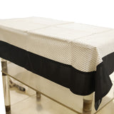 Dots (36 X 54 Inch) Table Cover(Black-White)-Sheer - Jagdish Store Online Since 1965
