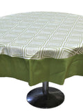 Beige Printed Table Cover front view