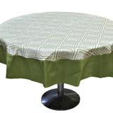 Beige Printed Table Cover front view