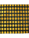 Black Polka Velvet Table Mat front view