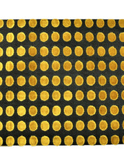 Black Polka Velvet Table Mat front view