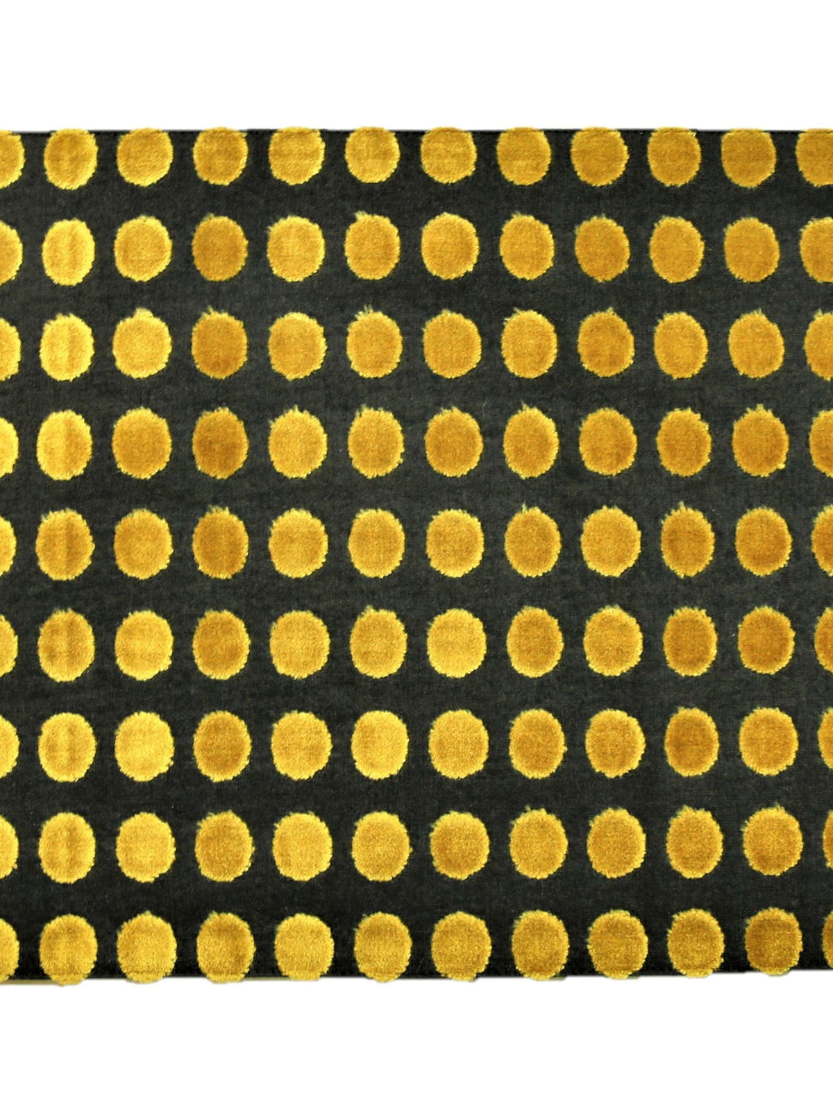 Black Polka Velvet Table Mat front view