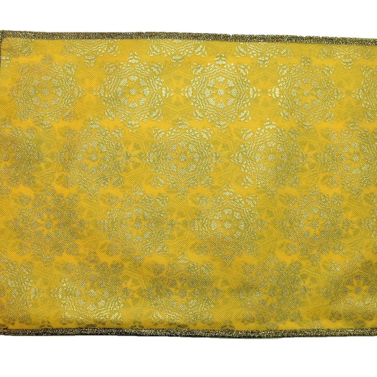 Golden Foil Printed Non Woven Table Mat 12x18 inch front view