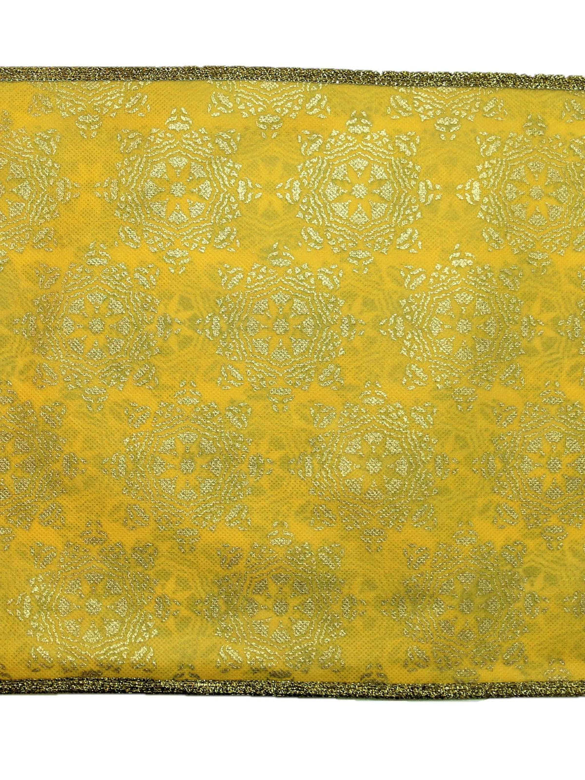 Golden Foil Printed Non Woven Table Mat 12x18 inch front view