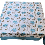 White Embroidered Table Cover front view